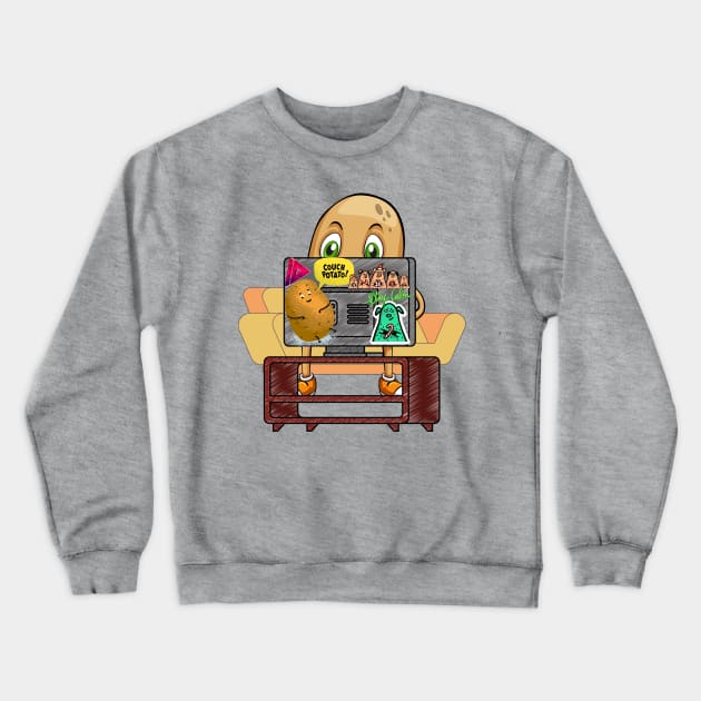 Couch potato Crewneck Sweatshirt by Yugster